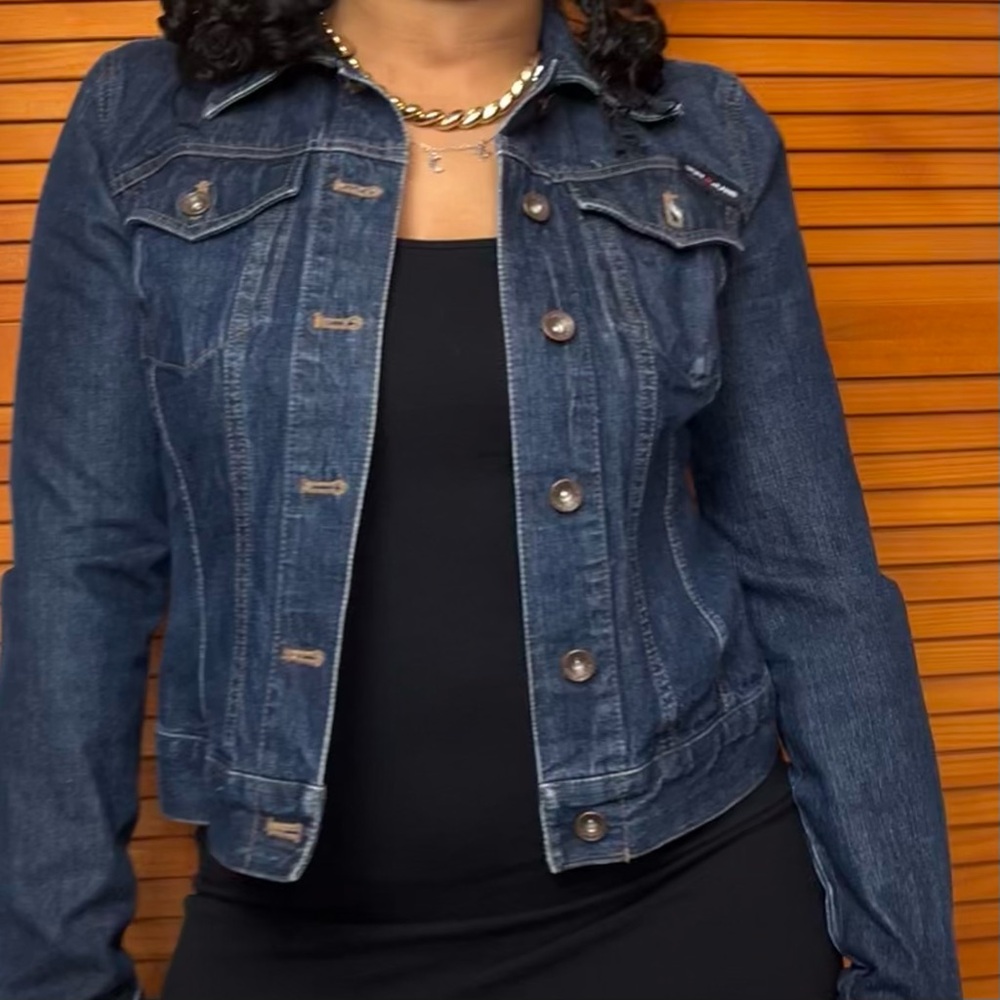 Dkny Dark Blue Denim Jacket